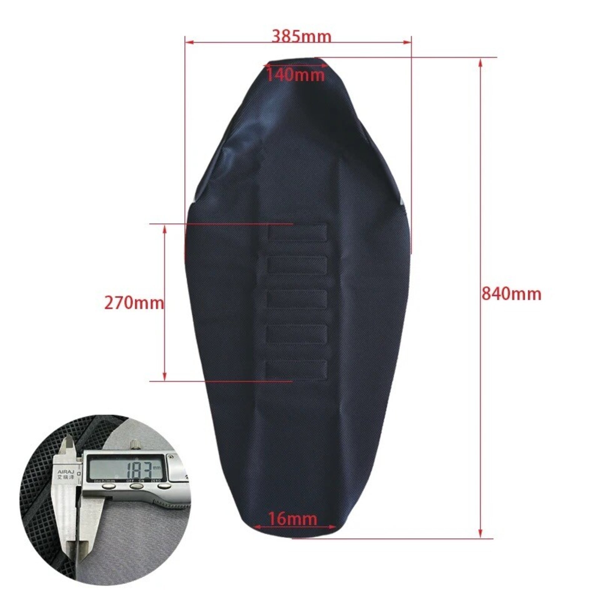 Funda asiento universal (color negro) - 2